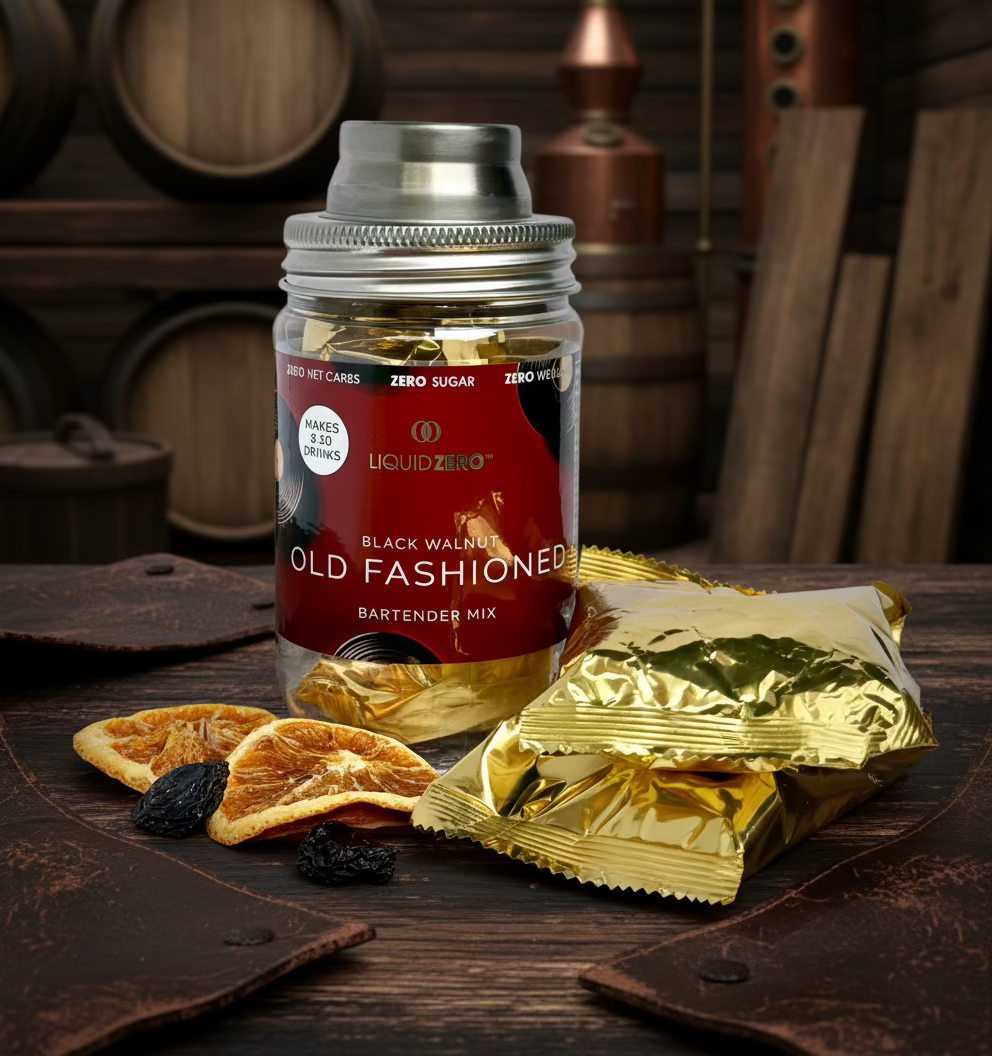 Black Walnut Old-Fashioned (Each Jar Makes 8 Cocktails)